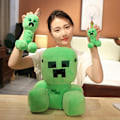 Pikkukuva 4 / 4: Minecraft Creeper -pehmolelut ympäri peliä 15cm blue