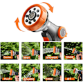 Miniatyrbillede 2 af 6: Havevandsslange Spray Gun, 8 Justerbare Mønstre, Slange Rør Spray Bilvask, Brusebad Kæledyr, Slange Tilbehør Inkluderer Slangeforbindelser