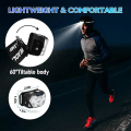 Miniatyrbilde 5 av 5: USB-oppladbar bevegelsessensor hodelykt 9 LED kraftig lys hodelykt bærbar fiske camping utendørs hodelykt arbeidslommelykt 2pcs