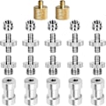 Miniatyrbild 1 av 8: 1/4 skruvar 22PCS ChromLives kameraskruvadapter 1/4 till 1/4 skruv 1/4 till 3/8 stativskruvadapter omvandlare mässingskruvadapter tappskruvfästesats