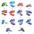 Pikkukuva 4 / 5: Autot Elokuva Mcqueen & Kuningas & Chick Hicks & Mack Rekka Setä Diecast Ajoneuvo Lelut Style D