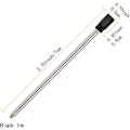Miniatyrbillede 3 af 8: 2,75\" Sorte kuglepenne-refill til Swarovski-penne, 7 cm sorte blækrefill, kompatibel med Swarovski Crystal Element Crystal Stylus kuglepenne 20Pcs