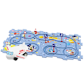 Pikkukuva 1 / 5: Tee-se-itse sähköinen rata-autolelu, paristokäyttöinen leluauto ja pulmapalikka lapsille Space 15pcs/Set