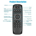 Miniatyrbillede 4 af 5: Bluetooth 5.0 Mini Tastatur G7bts Gyroskop Baggrundsbelyst Ir Læring Air Mouse Fjernbetjening Til Smart Tv Box Bærbar Computer Tablet
