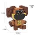 Miniatyrbillede 1 af 2: Nye Smilende Critters Byggeklodser Smilende Critters Dogday Og Catnap Bloksæt Cat Nap Dog Day Catnat Figur Fødselsdagsgave Dog