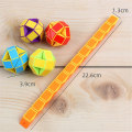 Miniatyrbillede 2 af 5: 24 blokke Fidget Snake Cube, Mini Snake Lineal Twist Puslespil Legetøj til Børnefest Favors Tilbehør, Fidget Sensoriske Legetøj Colorful and White - 24Pcs