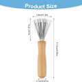 Miniatyrbild 6 av 6: Hårborste rengöringsverktyg, kam rengöringsborste rake design remover mini hår instrument för att ta bort hår damm smuts ludd
