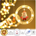 Miniatyrbilde 4 av 5: Julevinduelykter 3m x 0.65m LED Lyslenke Gardin Feelykter med 8 Moduser Juledekorasjon for Innendørs Fest Bryllup Soverom (Varmt Hvit)