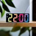 Miniatyrbillede 2 af 5: Digitalt vækkeur - LED-ur med stort display til soveværelse, skrivebord og kontor - Temperaturvisning, Rainbow