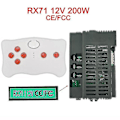 Miniatyrbilde 1 av 5: Elektrisk lekebil for barn med Bluetooth-fjernkontroll, kontroller med myk start-funksjon 2.4g Bluetooth-sender [xc] RX71 full set