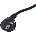Miniatyrbillede 4 af 4: Strømkabel, EU-standard 250V 10A, 1,2m, netledning til vekselstrømskabel vinklet stik til printer, mikrobølgeovn, ovn osv. Hy