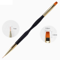 Miniatyrbillede 5 af 9: 3 stk. Akryl/UV-pensler negle - Twist - Guld Sort