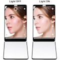 Miniatyrbillede 4 af 5: Rejse spejl, bærbar LED-belyst makeup spejl med 8 dæmpbare LED-lys