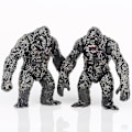 Miniatyrbillede 3 af 4: 8 Godzilla vs. King Kong legetøjsmodeller, King of Monsters legetøj, bevægelig dukke modellegetøj, drengelegetøj
