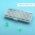 Miniatyrbilde 5 av 7: Bobbinholder Oppbevaringsboks, Syboks Trådarrangør Holder 30stk Bobbiner Tomme Bobbiner Spoler Boksarrangør, Bobbin Boksarrangør (Kun Boks)