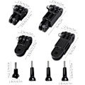 Miniatyrbilde 2 av 7: Justerbar forlengelsesarm kamera fastmontert leddfeste med kort og lang skrueforlengelsesarmfeste for GoPro Hero 10, 9,8, 7, 6, 5 og andre actionkameraer