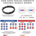 Miniatyrbillede 2 af 5: Humanic+pro Maxhematie Perle Armbånd, Humanic Maxhematie Perle Armbånd, Titaniumion Terapi Armbånd, Humanic+ Armbånd Termogen Terapi Til Kvinder Diameter 21cm Black Yellow