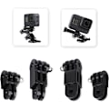 Miniatyrbilde 4 av 7: Justerbar forlengelsesarm kamera fastmontert leddfeste med kort og lang skrueforlengelsesarmfeste for GoPro Hero 10, 9,8, 7, 6, 5 og andre actionkameraer