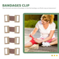 Pikkukuva 2 / 8: 20 kpl Bandage-klipsit Kääre Elastinen Metalliklipsit Bandage-soljet Rep White