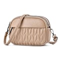 Miniatyrbild 1 av 2: All-match Messenger Bag Enkel Mjuk Läder Liten Väska Koreansk Mjuk Läder Mobiltelefon Väska khaki