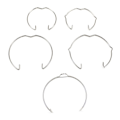 Miniatyrbilde 3 av 5: Downlight Spotlight Spring Lamp Retaining Spring Clip Ring Ligh A8