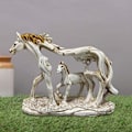 Miniatyrbilde 4 av 6: Hestestatuett i harpiks - Hjemmedekorasjon - Hestskulptur - Hjemmefigur - Gaveornament til stue, skrivebord, kontor, studierom, soverom, kaffe