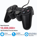 Miniatyrbilde 2 av 5: Kablet USB PC-spillkontroller for Winxp/win7/win8/win10 for PC-datamaskin bærbar svart spillkontroll joystick A Black