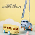 Miniatyrbild 4 av 5: Bärbar vattenkopp i bussform, bilhalmvattenkopp, bussvattenflaska Kawaii bilhalmvattenkopp Blue