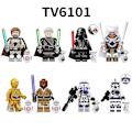 Pikkukuva 1 / 5: 8 kpl Tähtien sota -sarjan kootut minifiguurien rakennuspalikkaset, Darth Vader Mini Action Figures -lelusetti faneille ja lapsille