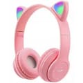 Trådlösa Bluetooth-hörlurar med kattöron
