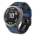 Miniatyrbillede 4 af 5: Til Garmin Tactix Delta/enduro Horisontale Striber Silikone Udskiftningsurrem Armbånd Multicoloured D