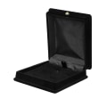 Miniatyrbillede 1 af 4: 1 x Fløjls Halskæde Kæde Smykker Display Opbevaring Æske Gave Etui Holder Organizer---sort-haoyi