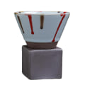 Miniatyrbilde 1 av 5: ZHOUBA 150ML Keramisk Trakt Kaffe Kopp med Base Håndlaget Latte Cappuccino Te Espresso Konisk Krus 150ML Light Cyan