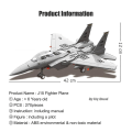 Miniatyrbilde 3 av 5: Militær Army Avion Plane Jet Warcraft J-15 Eagle Fighter Morden Warplane Sets Flymodell Byggesteiner Leker For Gutter - Blokker - 270PCS Without Box