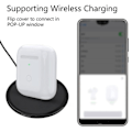 Miniatyrbilde 5 av 5: Trådløst etui erstatning for Airpods 1 2 etui for AirPod 1/2 generasjon, støtter Bluetooth-paring