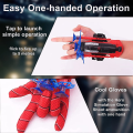 Miniatyrbillede 4 af 5: Spider Web Shooting Game, 2 sæt Spider Web Shooters til børn Lncher Handsker Hero Film Lncher med håndled Legetøjssæt Sjovt Dekorere Børn Håndled Legetøjssæt