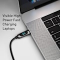 Miniatyrbilde 3 av 11: BASEUS Display Rask lading USB-C til USB-C 100W 2m svart