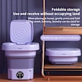 Miniatyrbilde 4 av 5: Bærbar 8L sammenleggbar minivaskemaskin, minivaskemaskin og sentrifugering D