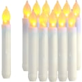 Miniatyrbilde 1 av 5: Sett med 12 LED-spisslys, flammefrie bordlys, batteridrevne lys til morsdagsgave, fest, bryllup og kirkedekorasjoner