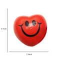 Miniatyrbillede 4 af 4: Hjerteformede Smiley Stressbolde 12stk, Valentinsdagsgave