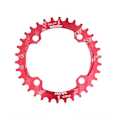 Miniatyrbillede 1 af 5: 104bcd 32-42t Cykelkæde Klinge Mtb Kædeklinge Smal Bred Oval Rund Tand Red 34T