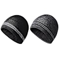 Pikkukuva 1 / 5: Miesten talvipipo  Pipohattu lämmin pehmeä  Vuorattu pipo naisille Musta+musta Black*charcoal gray