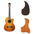 Miniatyrbild 4 av 5: Självhäftande gitarrplektrumskydd i valnötsträmönster, vattentålig ersättningsskyddsplatta för folk gitarr, reptålig A