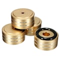 Miniatyrbillede 1 af 5: 4 stk. 40x20mm aluminium Hifi forstærker højttaler isoleringsstativ pladespiller Dac fødder pad (guld)