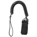 Miniatyrbillede 2 af 4: 5mm 10ft Spiralfjeder Med Ankelrem Sort Tpu Udendørs Surfboard Leash Sikkerhed