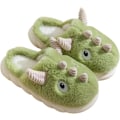 Miniatyrbild 1 av 4: Damtofflor Söta gris tofflor Dinosaurie Djur tofflor Varma Vinter plysch tofflor