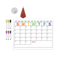 Miniatyrbillede 6 af 11: Køleskabsmagnetisk kalender ugentlig planlægger magnetisk kalender whiteboard månedlig to-do liste indkøbsliste tavle null - CT811
