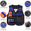 Pikkukuva 3 / 5: Nerf N-Strike Elite Taktinen Liivi 2 Setti Nerf Liivit Lapsille Taktiset Liivit Nerf Tarvike Setti Lasten Taktiset Liivit 80 Nuolella Nerf N-Strike Aseille