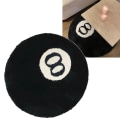 Miniatyrbillede 5 af 5: Stue Flocked Tæppe Anti-Skridsikker Sofa Bord Gulvmåtte Snavsbestandig Soveværelse Sengekant Pude Sort 60x60cm