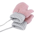 Miniatyrbild 2 av 7: Söta stickade vantar för småbarn med snöre, varma vantar för flickor, hängande halsband, vantar med full finger, tjocka varma kashmirfoder, vantar för vintern